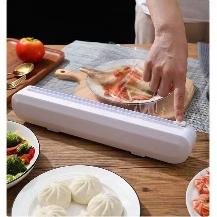 Cortador De Plástico De Papel Filme Alumínio Ajustável Dispenser Suporte Rápido e Eficaz