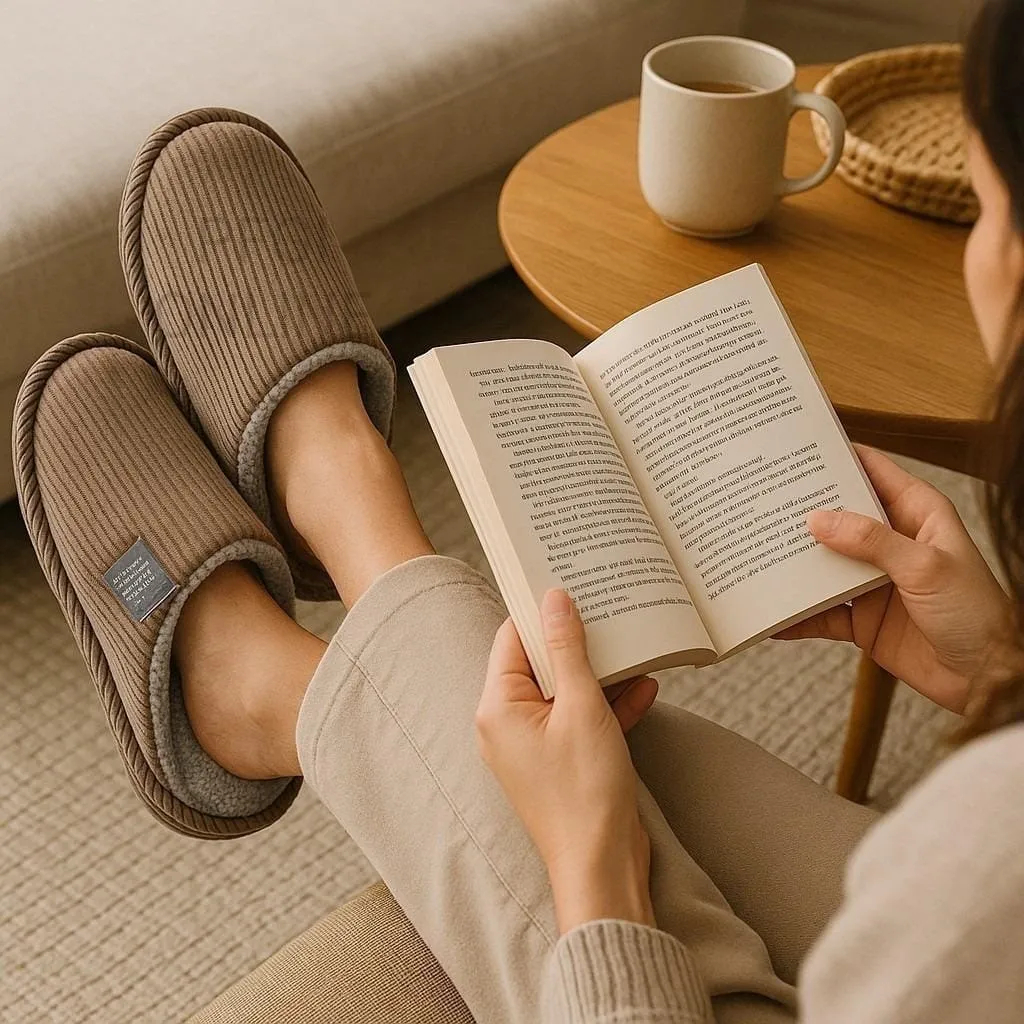 Pantufa Masculina Dia Dos Pais Lisa Forrada Comfort Inverno.