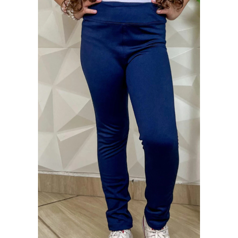 Kit 3 Calça Legging Flanelada Preto e Azul Marinho do 4 a 16 Conforto e Estilo no Inverno Escolar