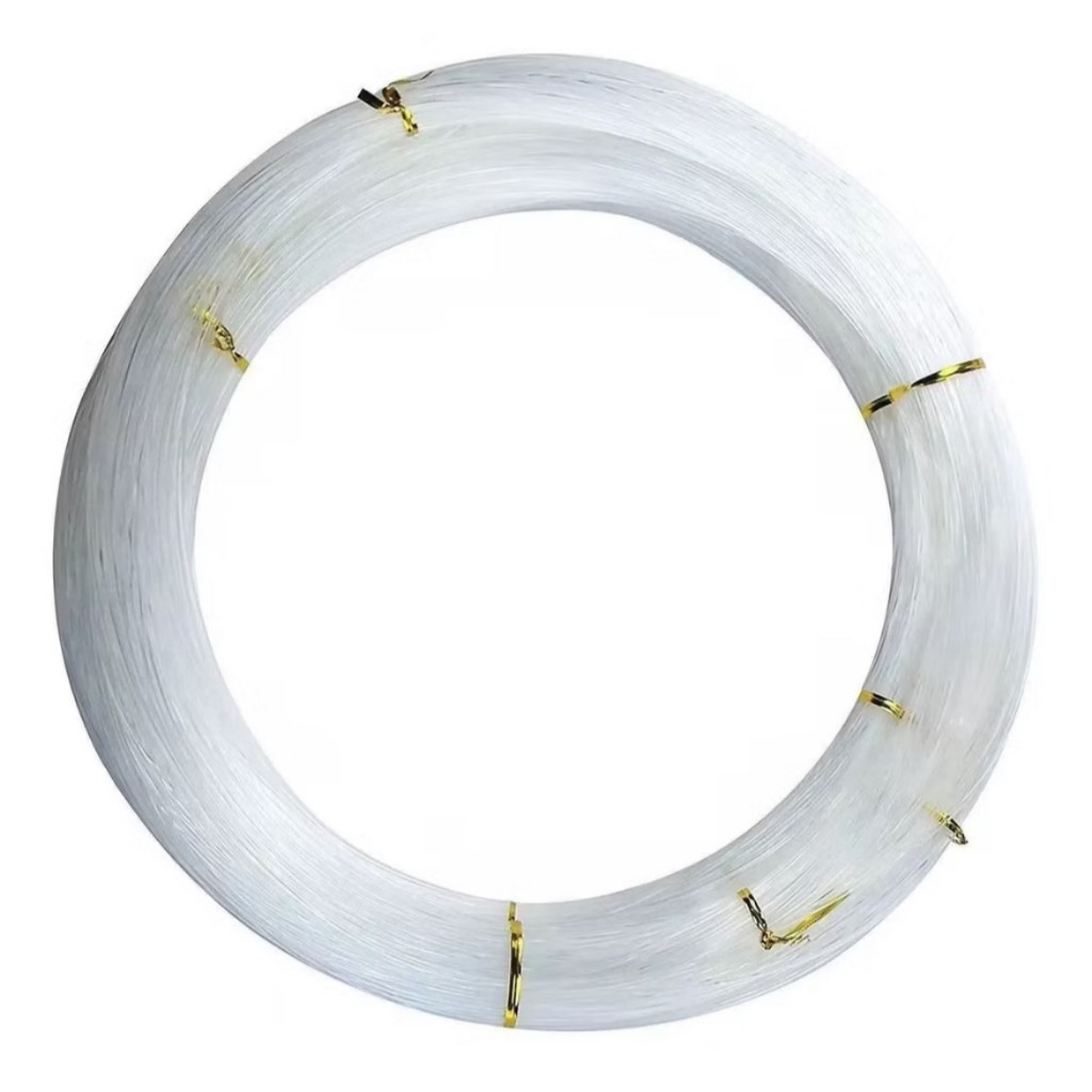 Linha Pesca em Meada 500 Metros Cor Branco 1.0 1.2 1.4 1.6 1.8 2.0 mm Linha Macia e Brilhosa Muito Resistente