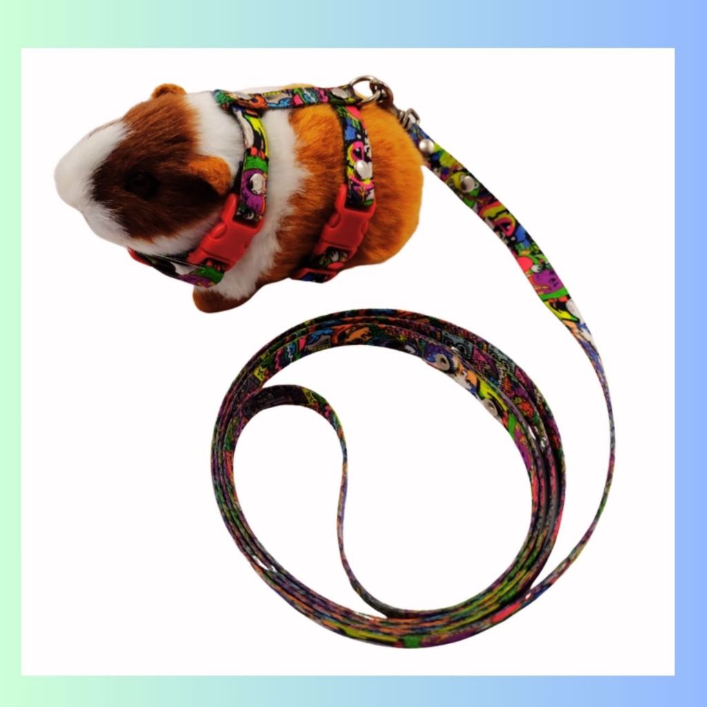Peitoral De Porco Da Índia Para Passear Porquinho India Hamst Chinchila Coelhinhos Pets Brinquedo De Roedores.