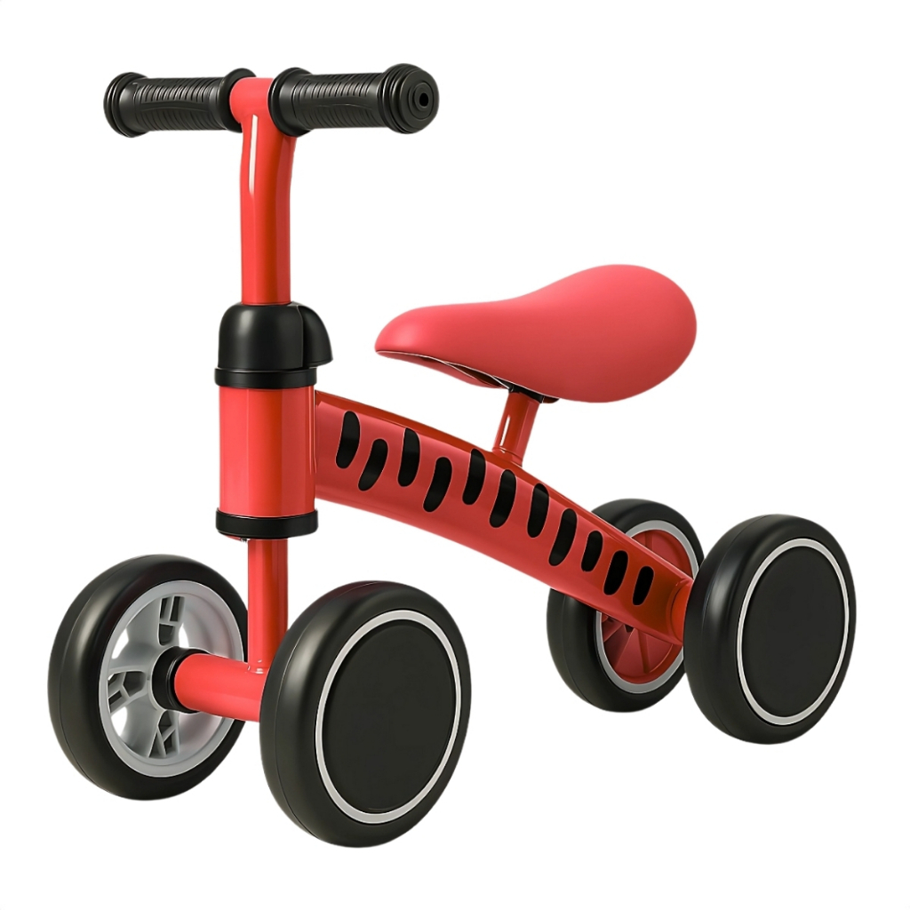 Andador Infantil Balance Vermelho Bicicleta de Equilíbrio sem Pedal e Assento Regulável Zippy Toys