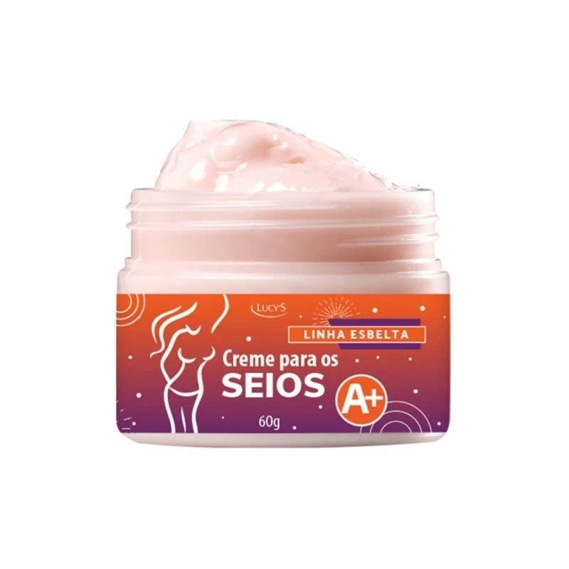 Creme para Aumentar e Firmar Seios A+ Lucy's com Commipheroline Adipofill Raffermine 60g