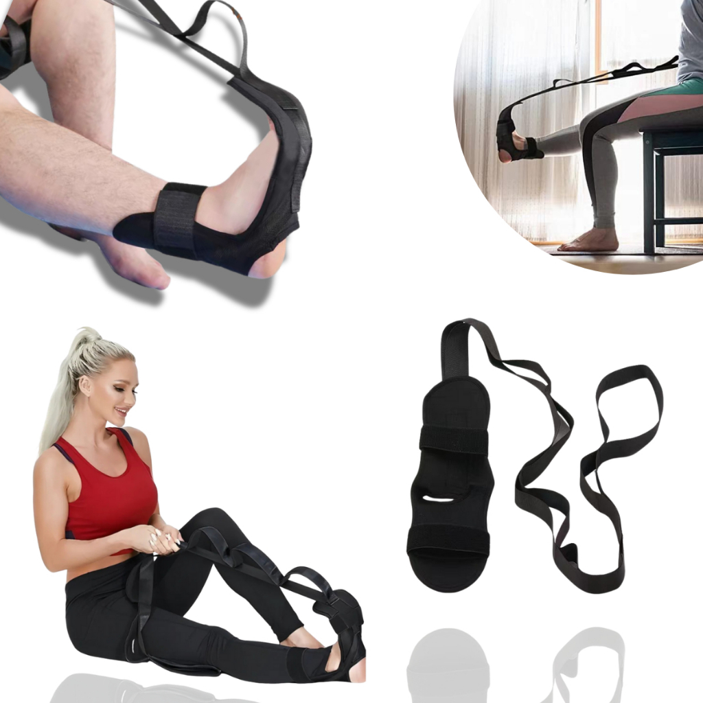 Fita Alongamento Para Pernas Pés Pilates Yoga E Fisioterapia FAIXA funcional band strap RECUPERAÇÃO