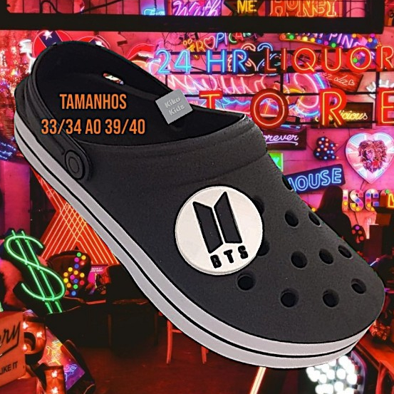BABUCHE ADULTO BTS FEMININO MASCULINO BTS JUVENIL DO 33/34 AO 39/40 BTS CORES CONFORTAVEL