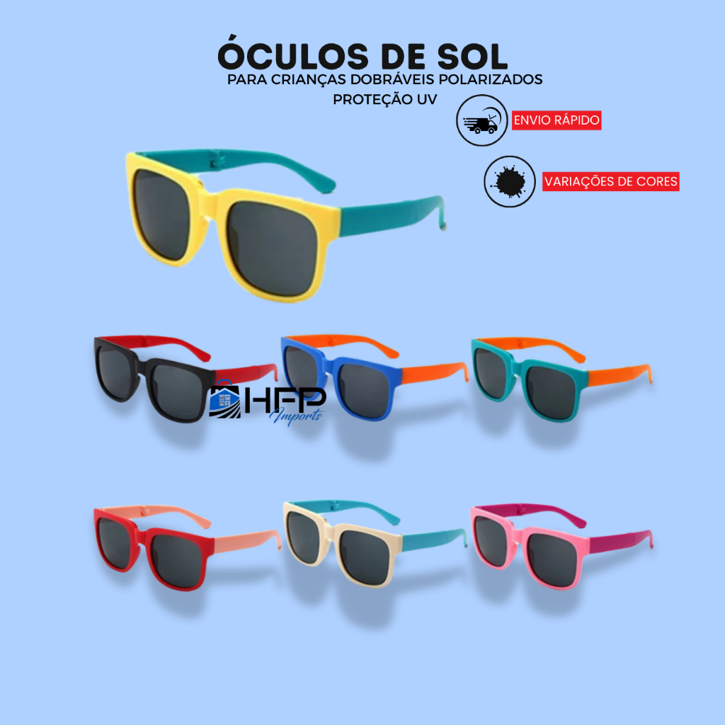 Óculos De Sol Para Crianças Dobráveis Polarizados Proteção UV Meninos Meninas Moda Fofa Bebês Presente De Aniversário