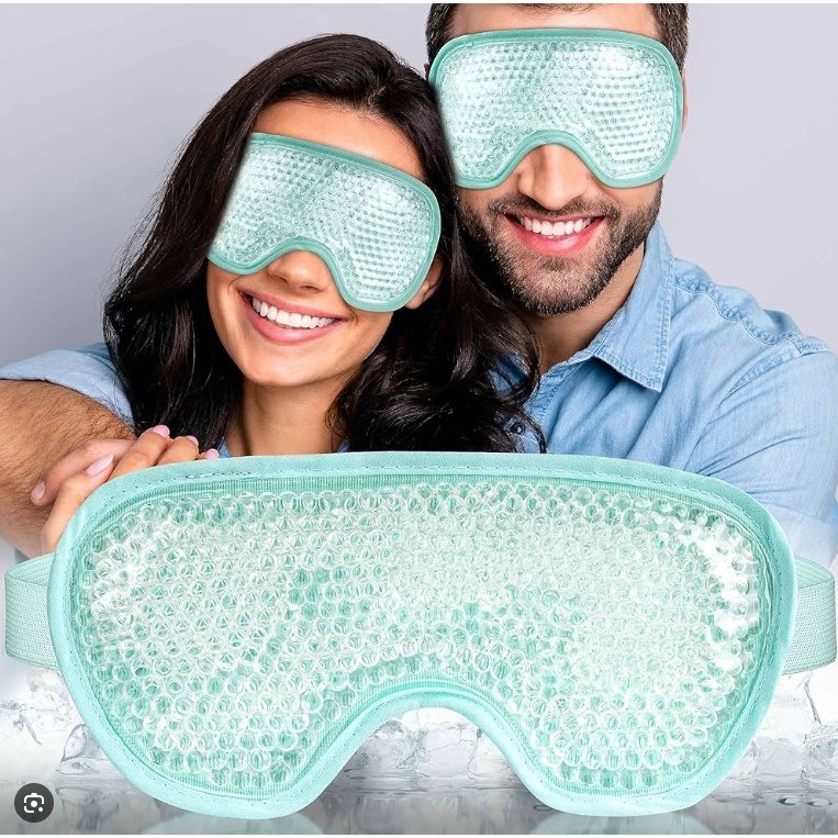 ANA1108 máscara refrescante para os olhos com contas de gel,compressa fria reutilizável,compressas de gelo para dormir