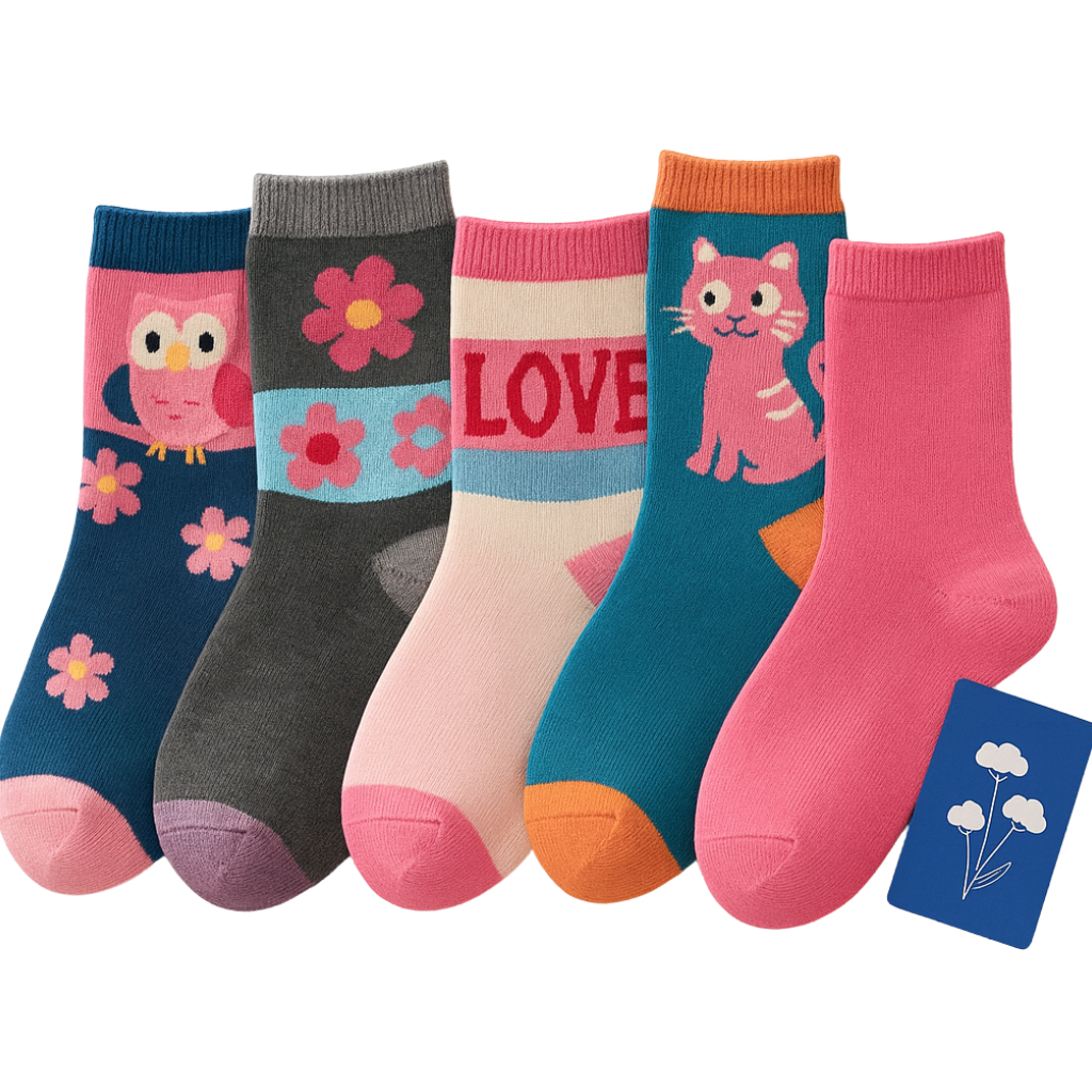 kit 12 pares de meias infantil meninas crianças de 2 aos 10 anos