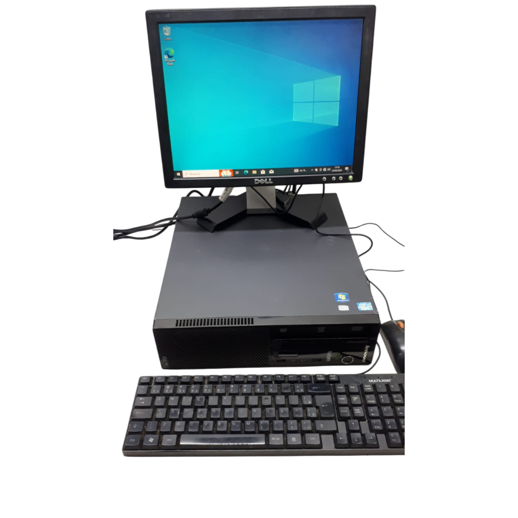 Computador Lenovo E73 CORE I5-4ª 4GB DDR3 HD 500GB Com Monitor Dell17" Sem Wi-fi