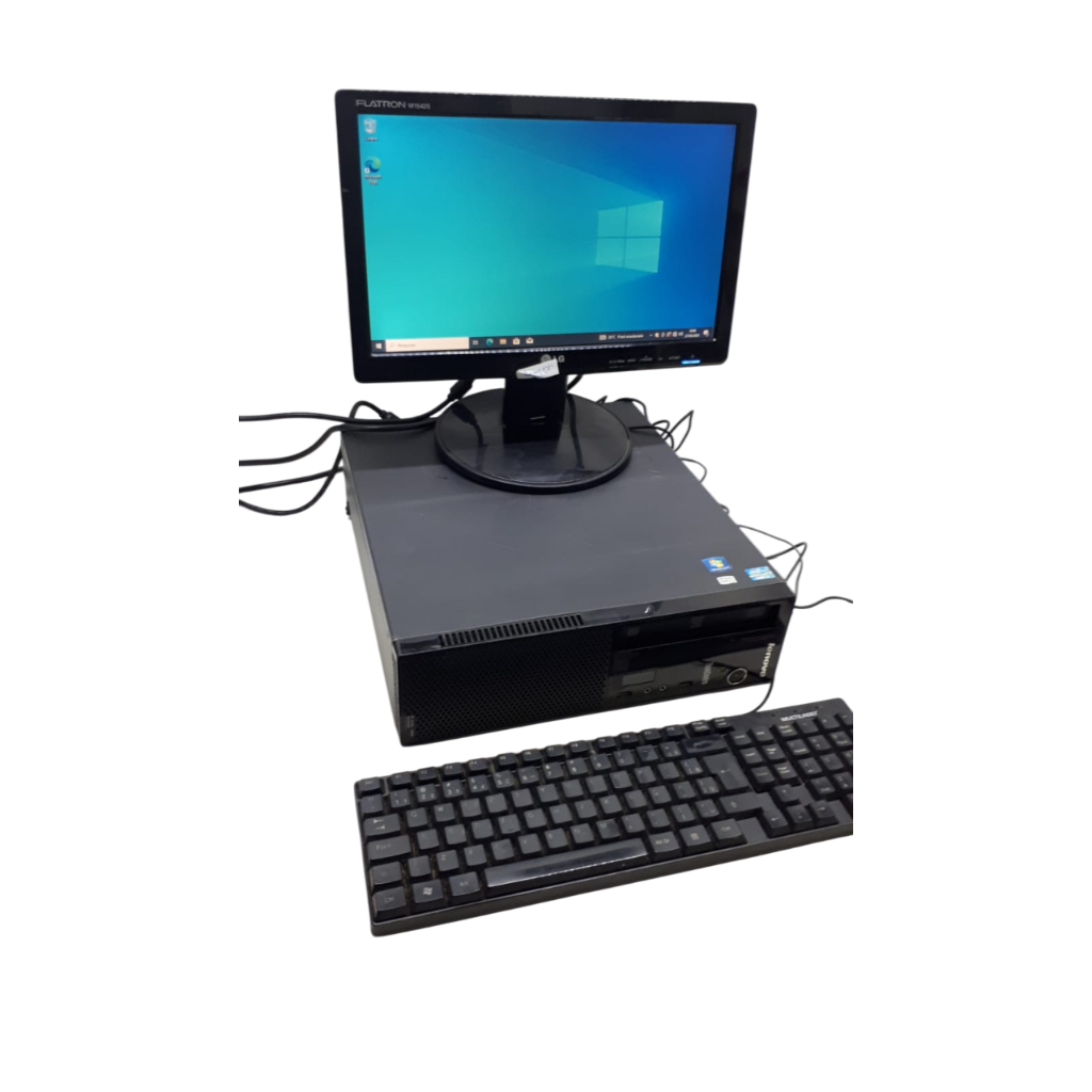 Compuatdor Lenovo E73 CORE I5-4ª 4GB DDR3 HD 500GB Com Monitor LG 19" Sem Wi-fi