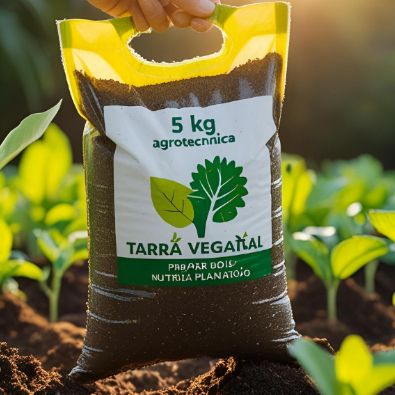 Terra Vegetal Forte Orgânica Para Plantas - Pronta para o Plantio Jardinagem Jardim