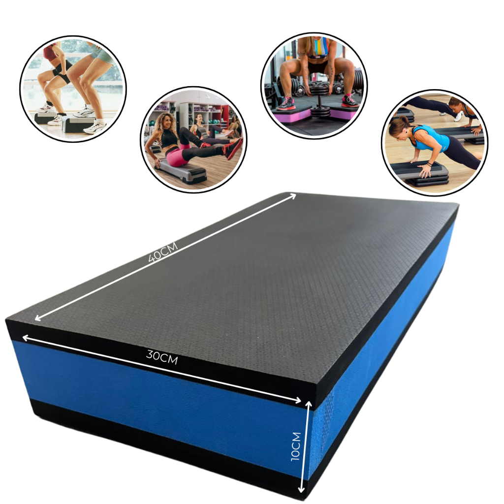 STEP EVA 40X30X10 ACADEMIA FISIOTERAPIA TREINO ANTI INPACTO Pilates cross fit  dança pet casa ar livre