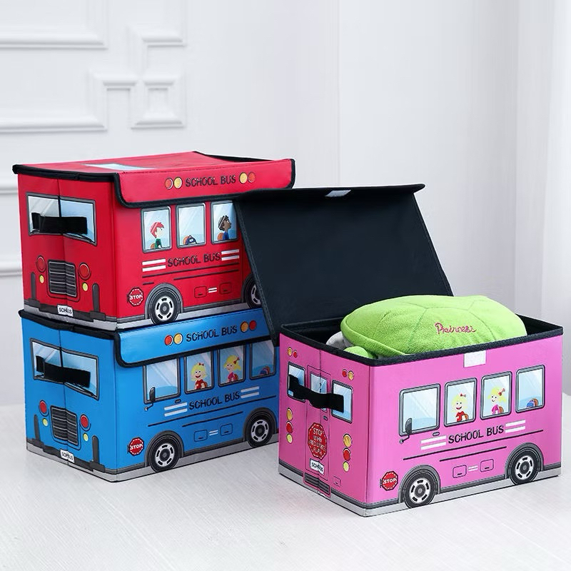 Caixa Organizadora Infantil Multiuso com Tampa  23L Ideal para Brinquedos, Roupas e Uso Escolar na Brinquedotec