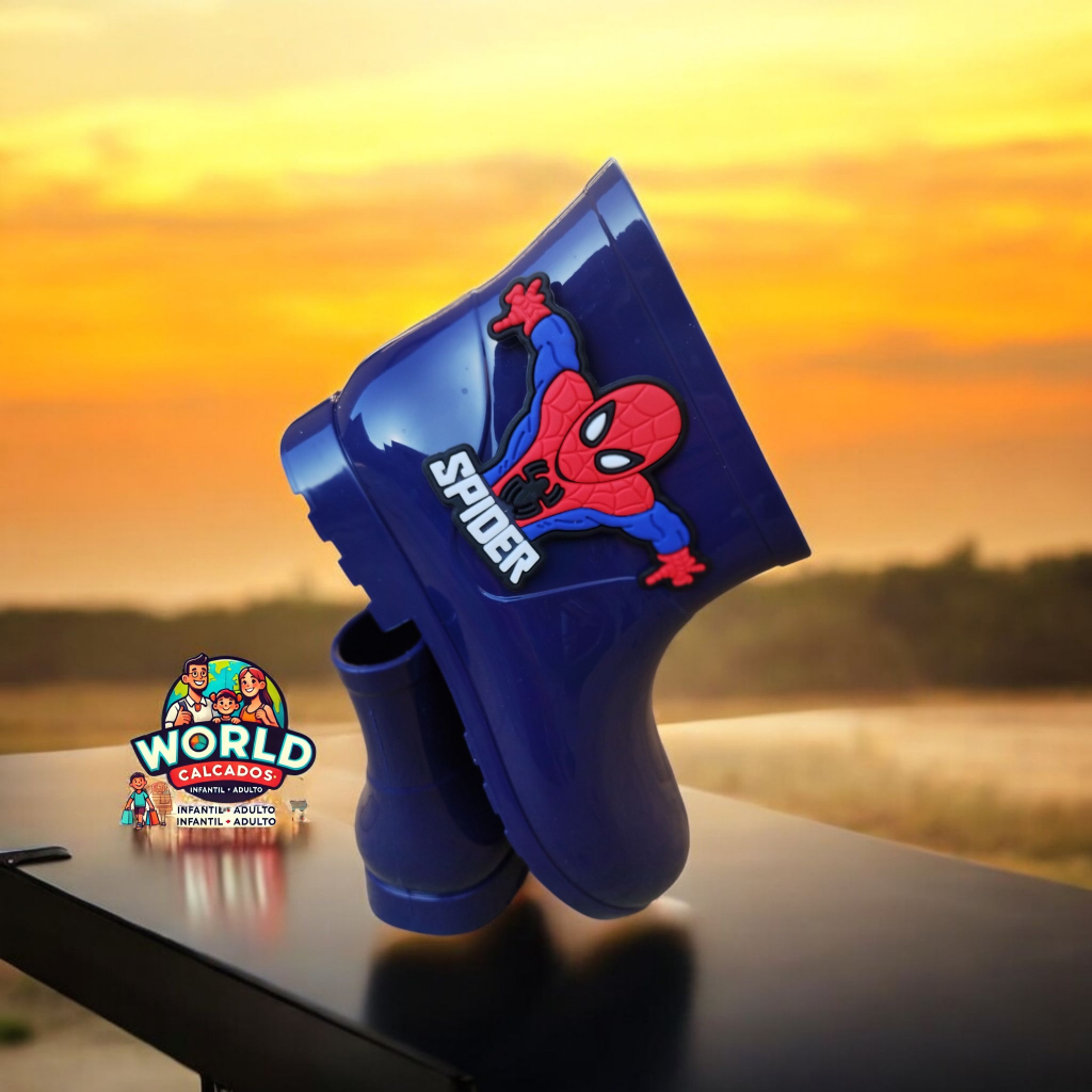 Bota Galocha Cano Baixo homem Aranha