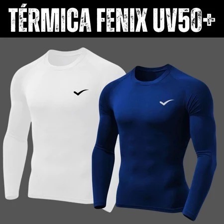 Kit com 2 camisas térmicas com proteção solar UV 50+