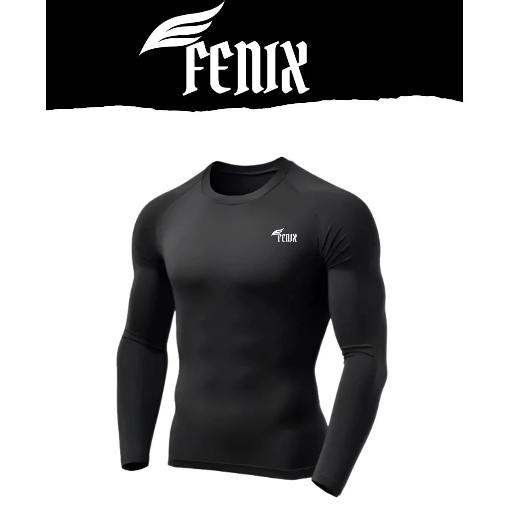 Camisa termica manga longa com proteção solar UV
