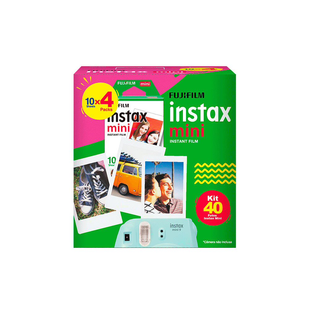 Filme Fujifilm Instax Mini Branco 40 Fotos