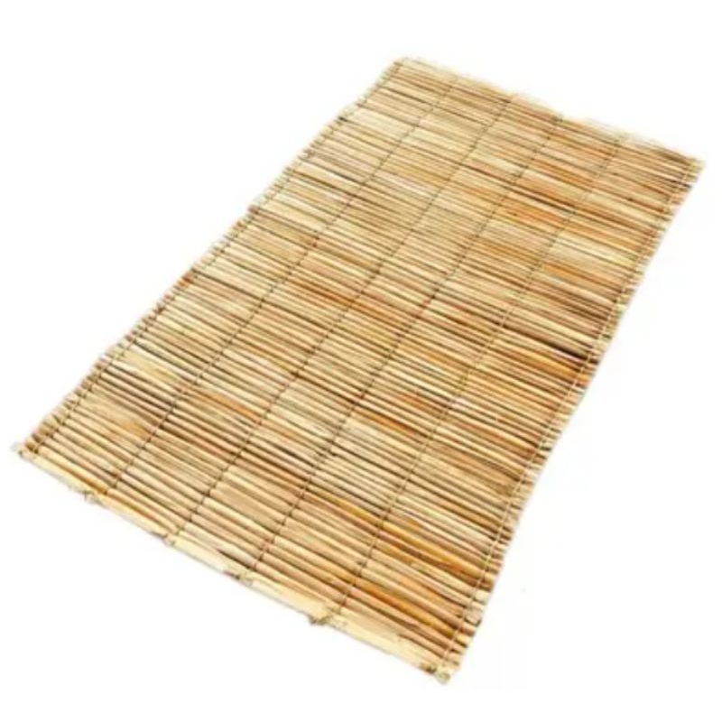1,90x1,00 Esteira de Palha Artesanal | Natural, Decorativa, Ideal para Pergolado, Praia e Uso Religioso