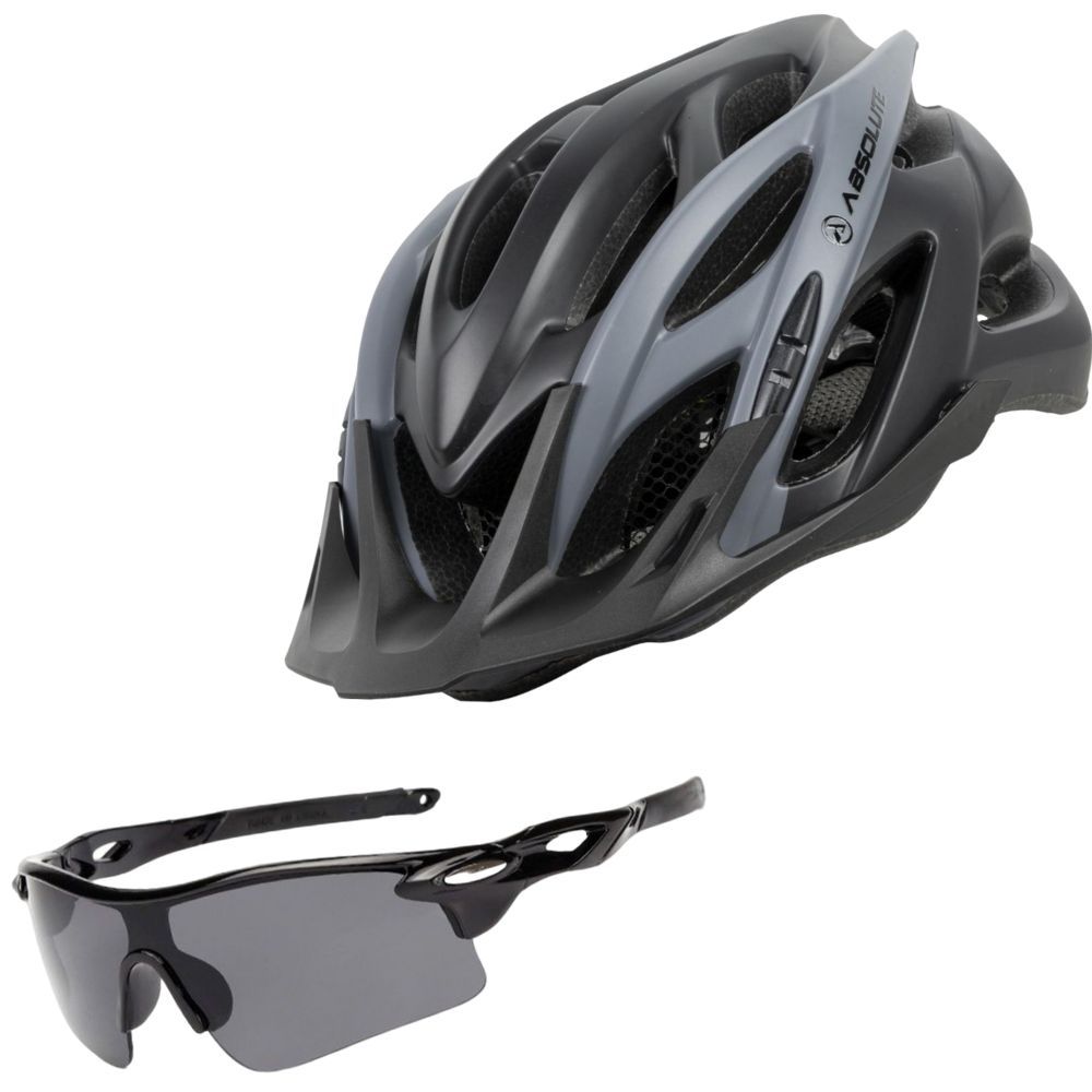 Capacete Bike Ciclismo Mtb [M/G] com LED Traseiro + Óculos Esporte