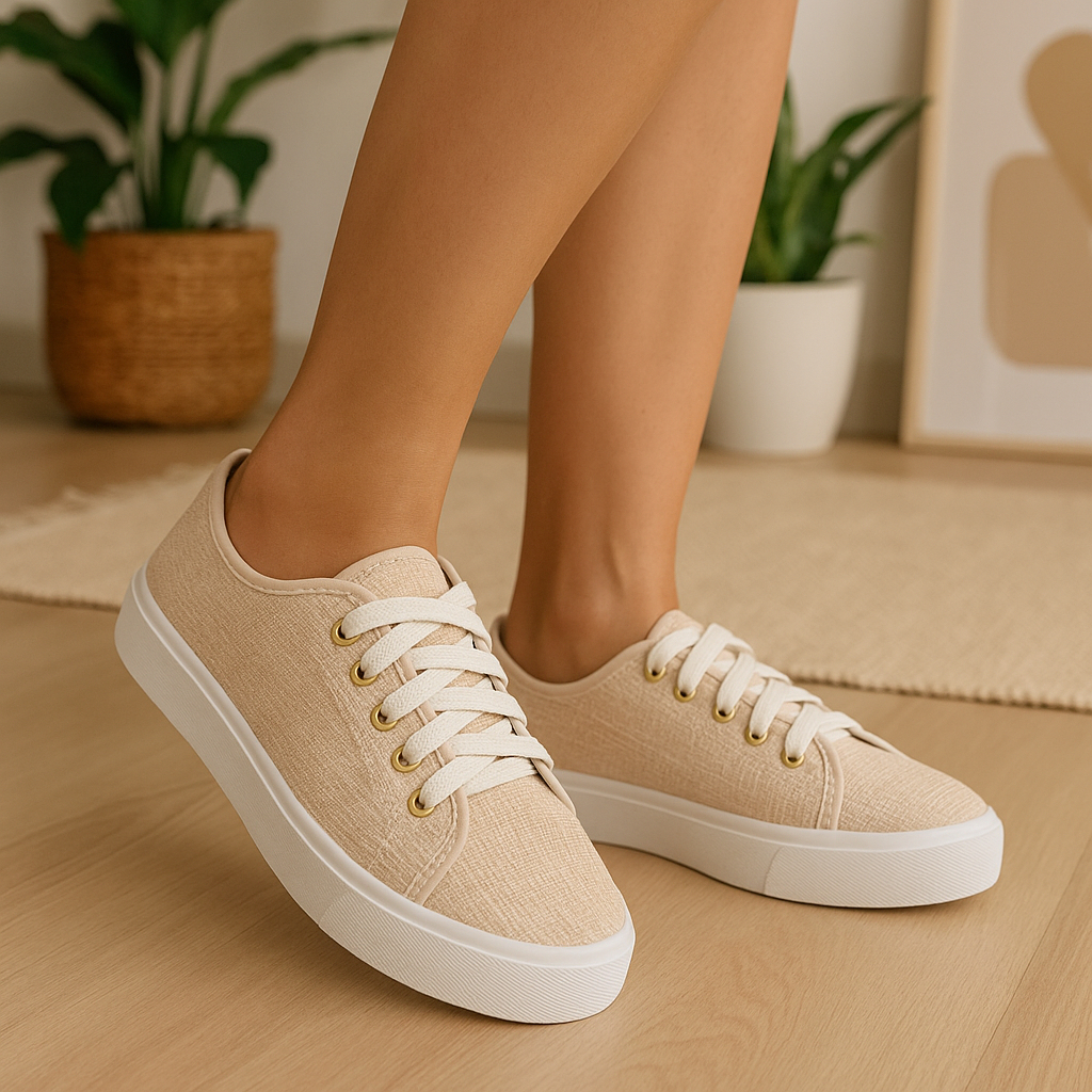 Tênis Feminino Casual Macio Básico Confortável
