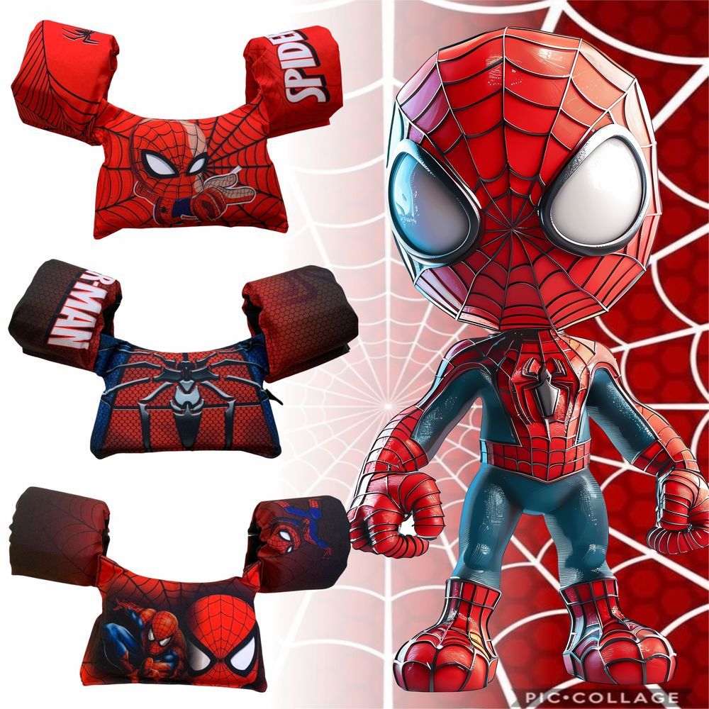 Boia Colete salva vidas Infantil De Braço não fura super herói  Aranha Menino Menina
