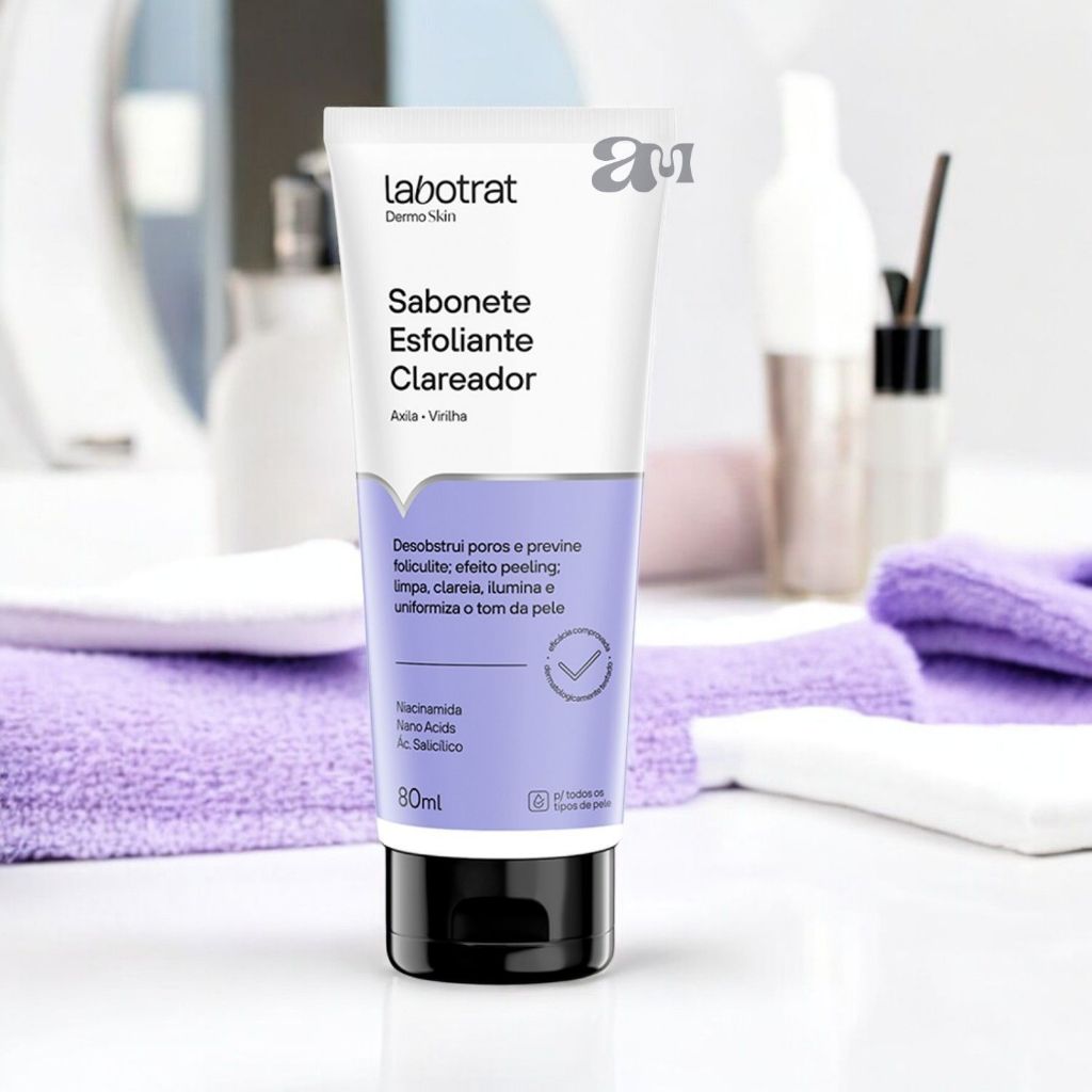 Sabonete Esfoliante Clareador Labotrat 80ml – Axilas e Virilha com Niacinamida
