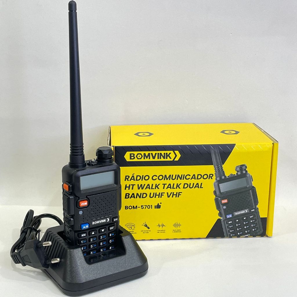 Rádio Comunicador Bomvink BOM- 5701 - Caixa Com 1 Unidade