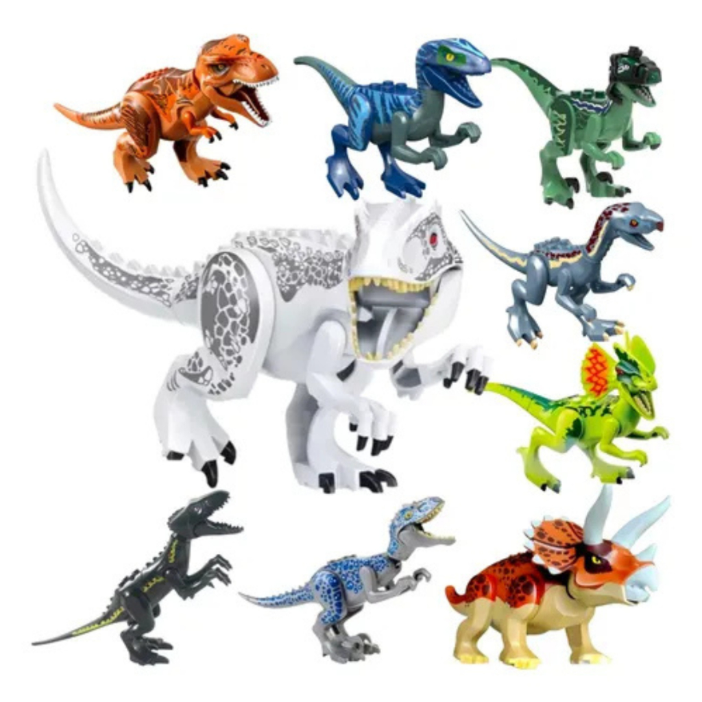 Dinossauros Bloco Montar Peças Construção Escolha Seu Modelo