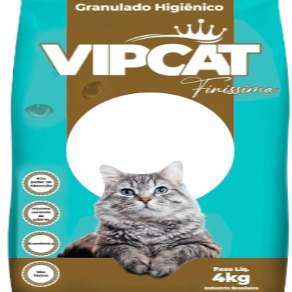 Areia MUITO FINA Para Gato Vip Cat - Areia Sanitária Forma Torrões - Granulado Perfumado Anti Odores