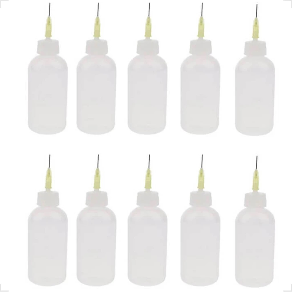 Dispenser Frasco Recipiente Para Alcool Isopropilico 50ml Ponta Fina Micro Gotas Limpeza Celulares