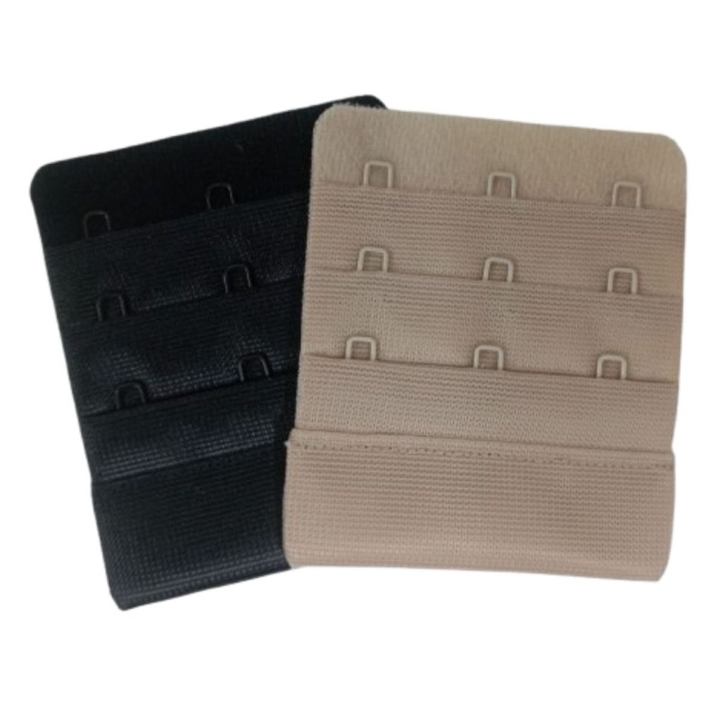 Kit 2 extensor de sutiã soutien feminino colchete triplo 3 ganchos 3 fileiras Dia das Mães