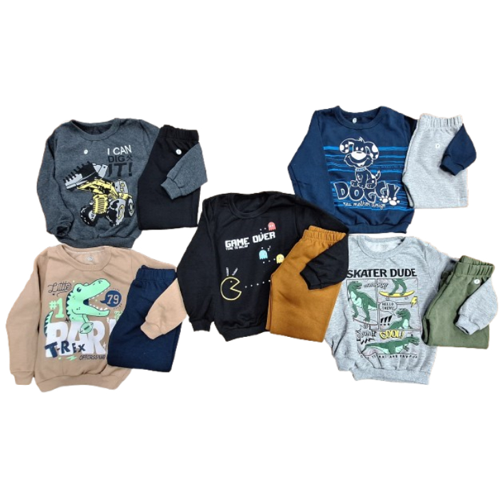 Conjunto  infantil masculino Moletom