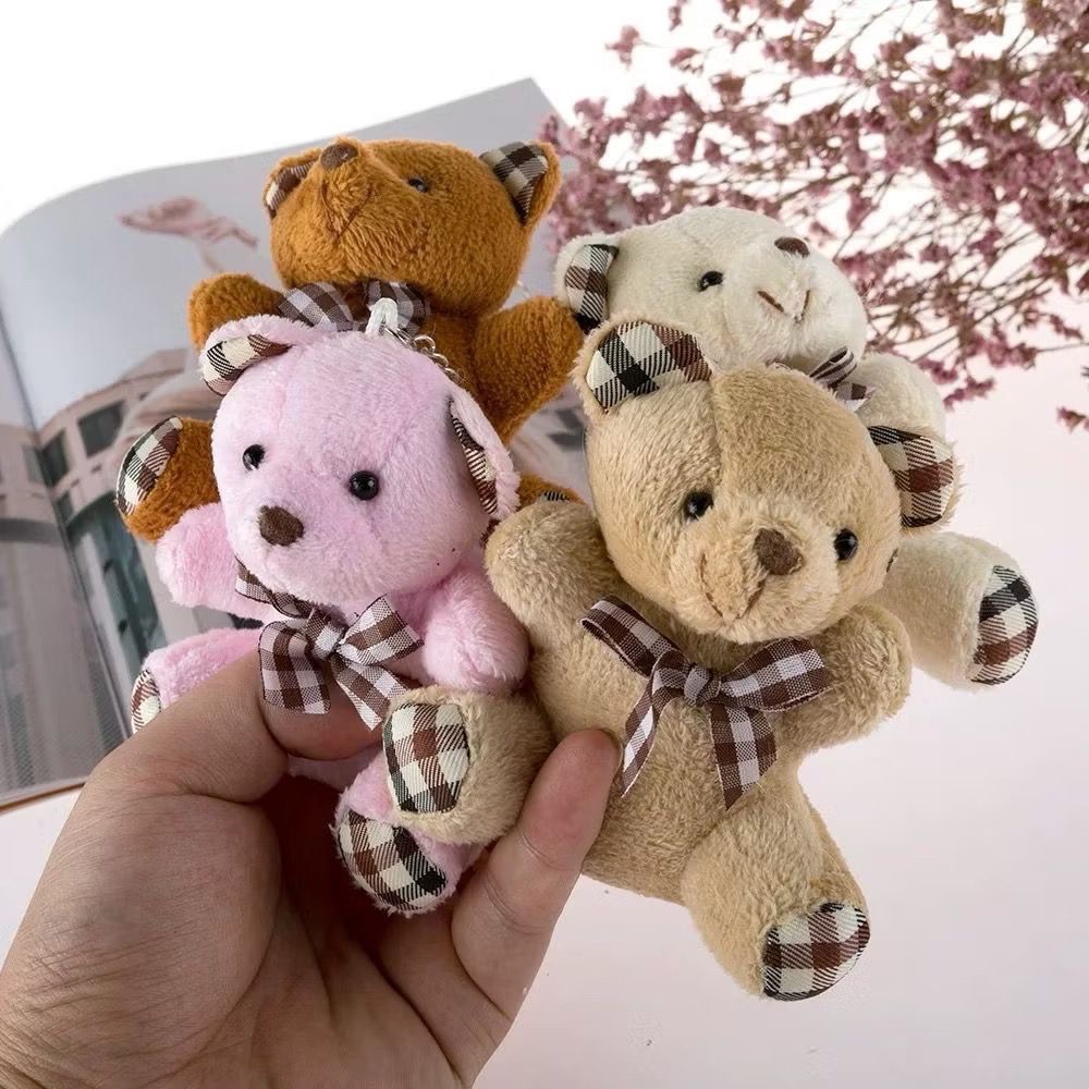 Kit 12 uns Chaveiro Com Pingente De Urso Ttedy De Pelúcia
