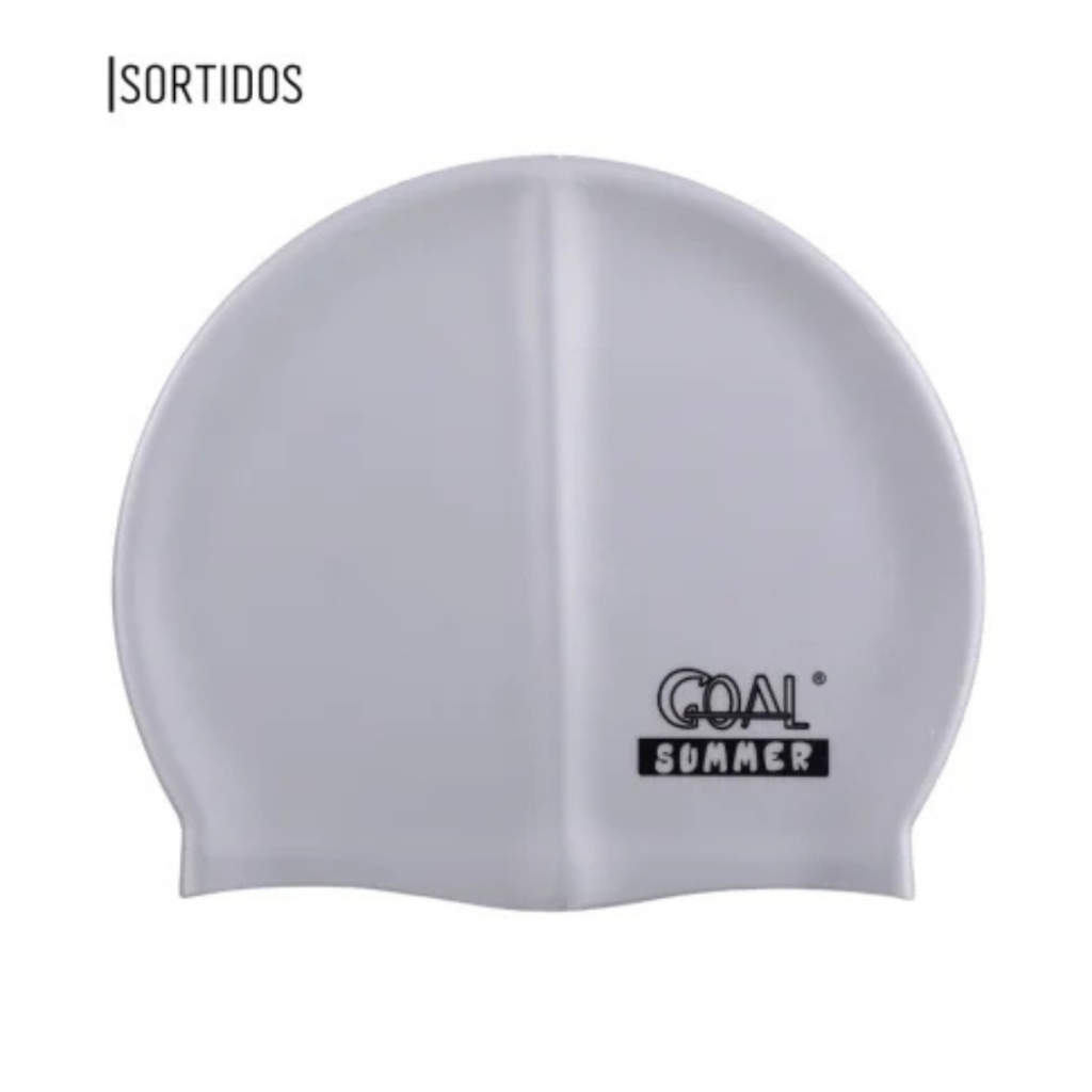 Touca de Natação à Prova d'Água Unissex Cabelo Longo Cor Sólida Chapéu de Silicone Tamanho Único