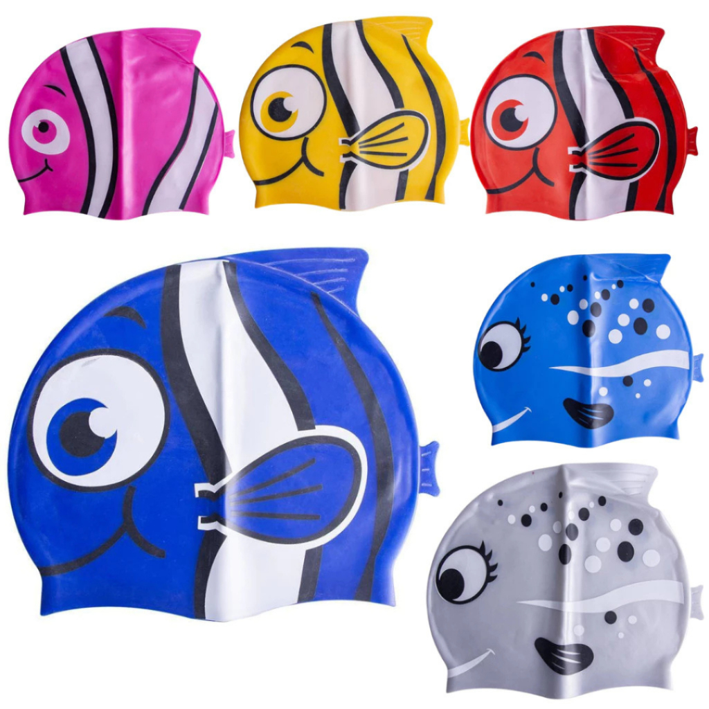Touca de Natação Silicone Infantil Kids Impermeável