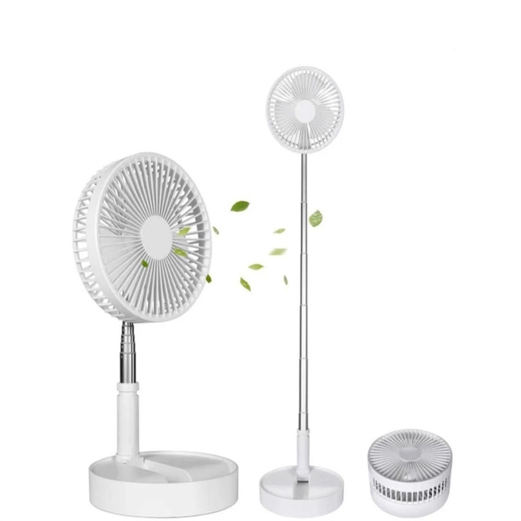 Ventilador Dobrável Portátil Piso Retrátil Usb Ajustável Adequado Para Escritório Ar Livre Viagens