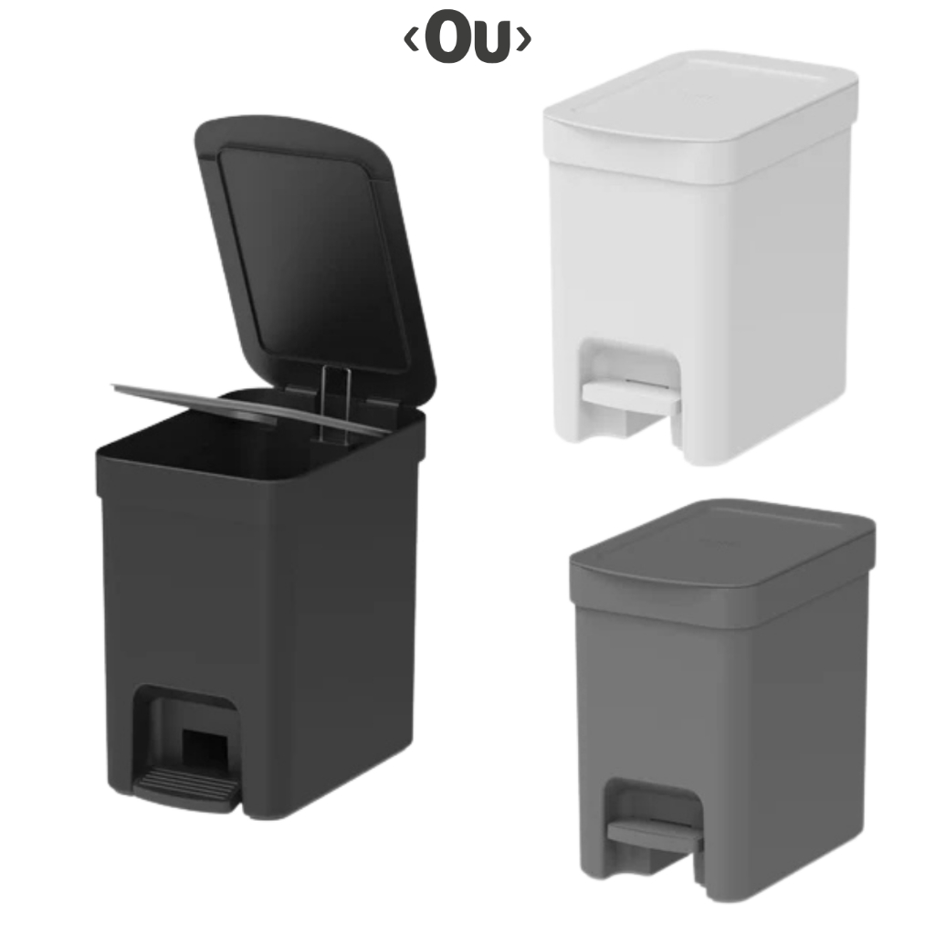 Lixeira de Pedal Trium 6L Cozinha Pia Banheiro Ou