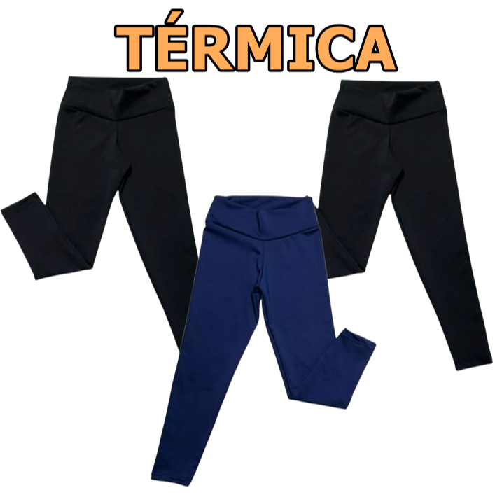 Kit 3 Legging Escolar Infantil Juvenil Flanelada Térmica Suplex Femina 04 ao 16 Tendência Menina