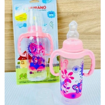 Mamadeira Murano 240ml com Bico de silicone ortodontico