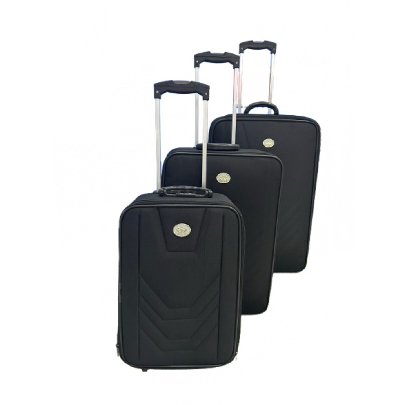 Kit malas de viagem 3 peças/P,M e G/ Pequena, Média e Grande/Village