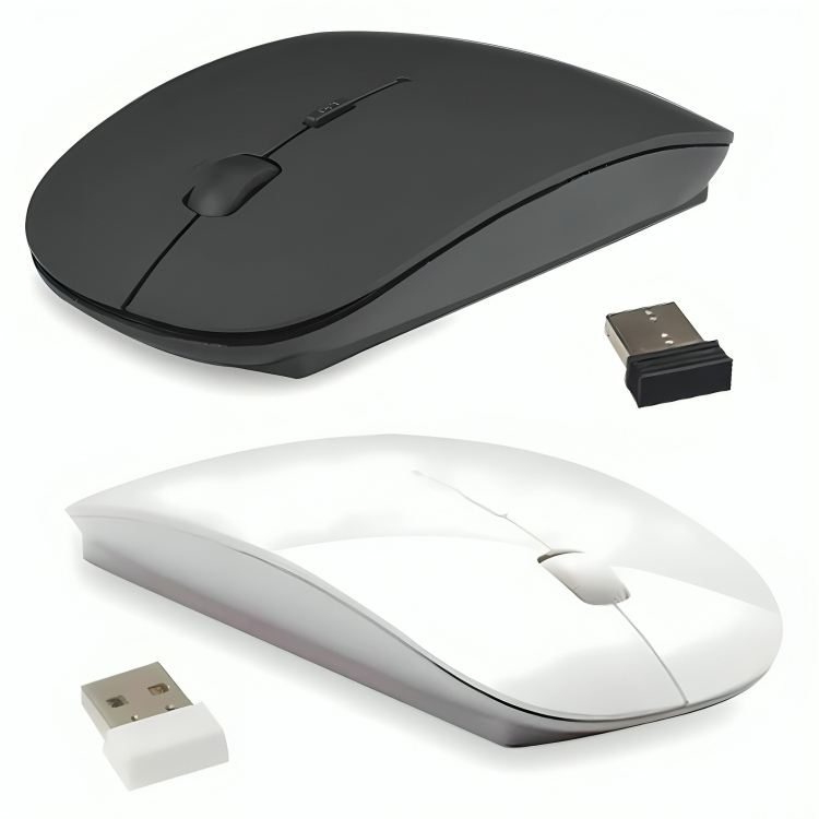 Mouse Sem Fio Wireless Led Rgb 2,4GHz + Plug USB Á Pilha Ergonômico Silencioso Mouse Sem Fio