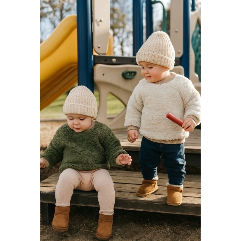 Casaco teddy baby blusa de frio grossa pelinho Moda kids**&