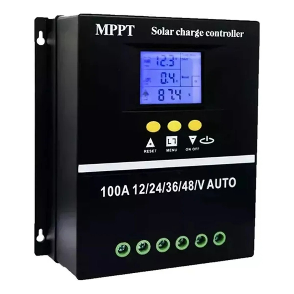 Controlador De Carga Solar 100A Regulador Mppt 12/24/36/48v controlador de Iluminação Pública
