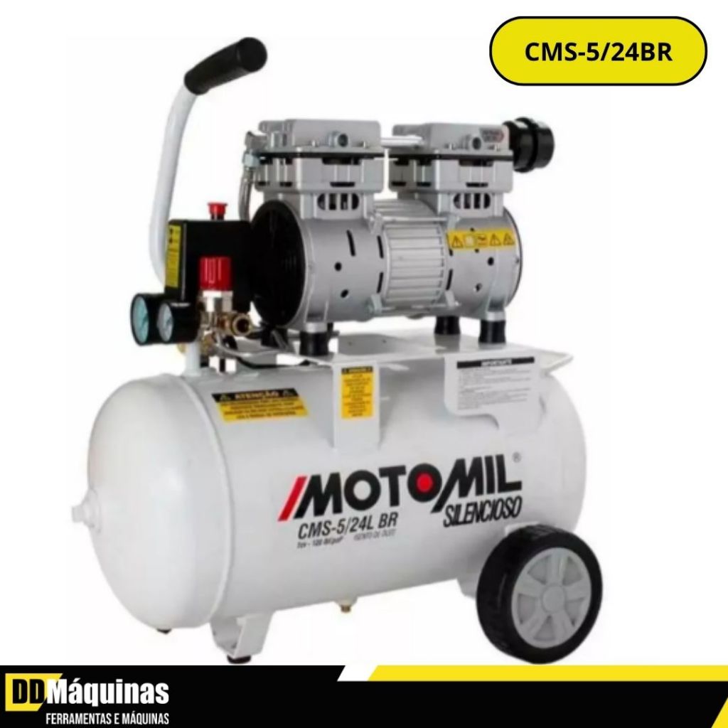 Compressor Odontológico 120psi Cms 5/24br 220V - Motomil