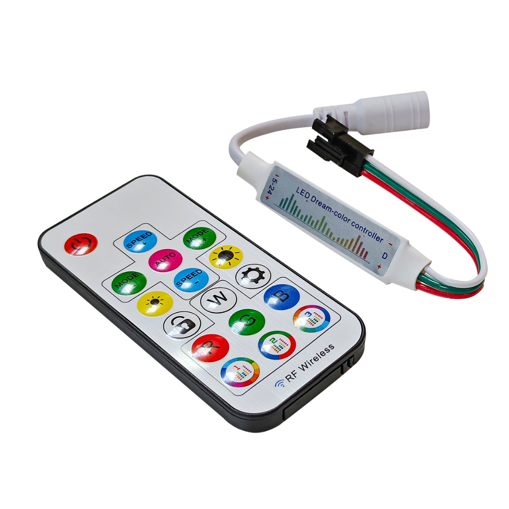 Central Controladora Slim Com Efeito WIFI Musical PARA FITA APA102/WS2812B WS2811/WS2801/LPD8806/SK6812 RGBW