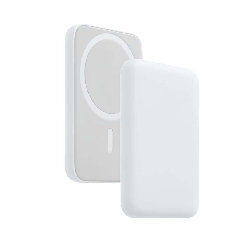 Carregador Portátil 5000Mah Sem fio Para iPhone Indução Magsafe Bateria Carga
