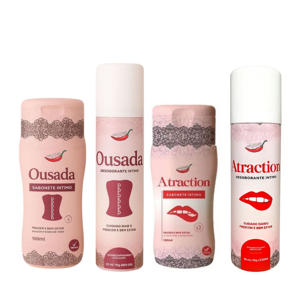 Kit Sabonete E Desodorante Cuidado Intimo Feminino Chillies