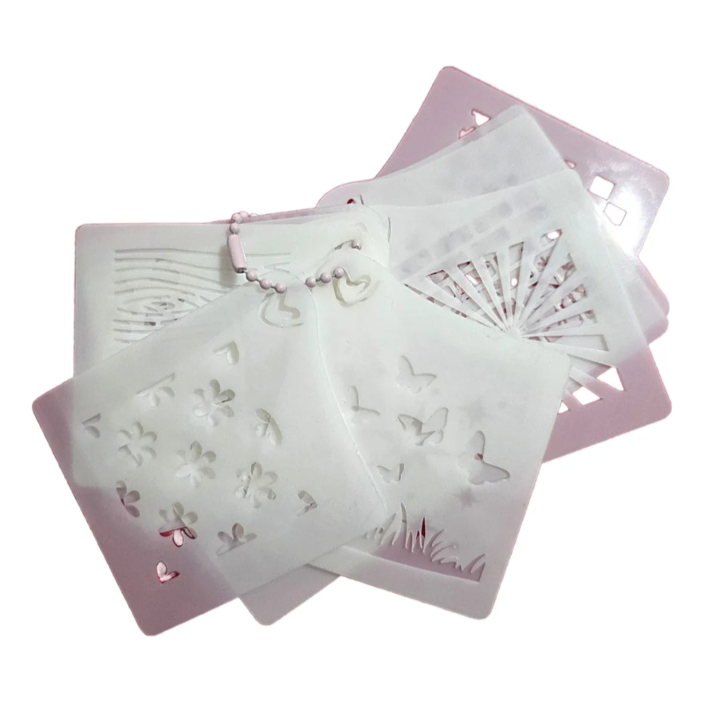 Kit Stencil Efeitos para Livros de Colorir