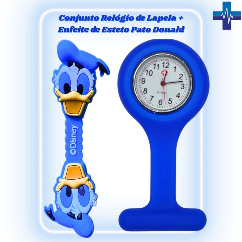 Conjunto de Relógio de Lapela + Enfeite de Esteto