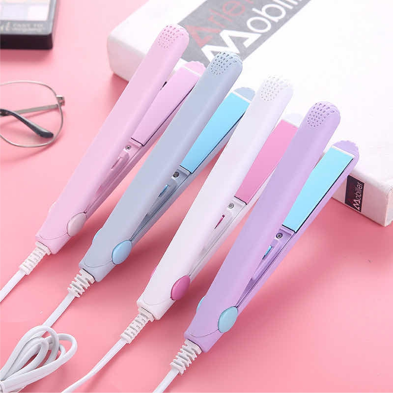 Mini Chapinha Prancha De Cabelo Portátil, Não danifica o cabelo, serve para alisar e cachear